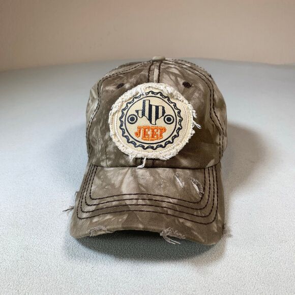 Jeep Wrangler Texas camo hunting hat cap distressed - Picture 2 of 6